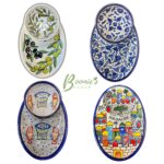 Palestinian handmade Ceramic plates bowls